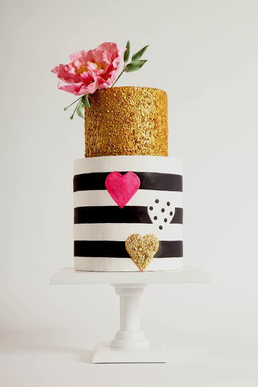 Love cake, designed with the perfect color palette