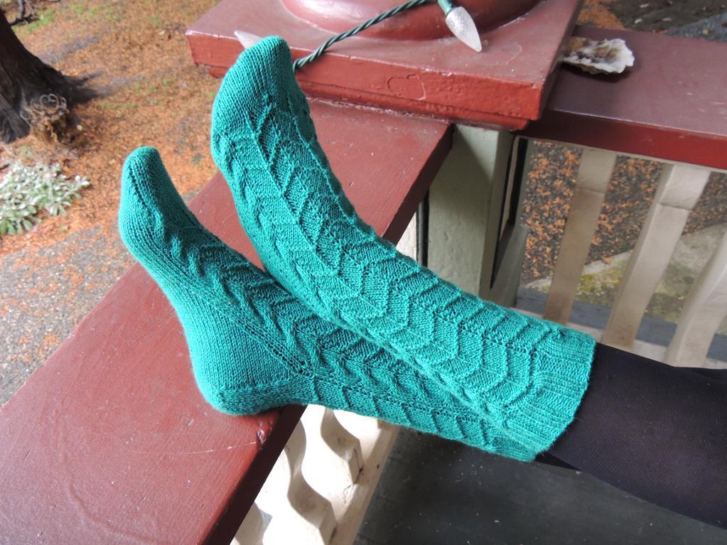 Knit sideshow socks