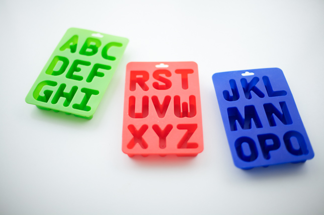 silicone alphabet letter molds