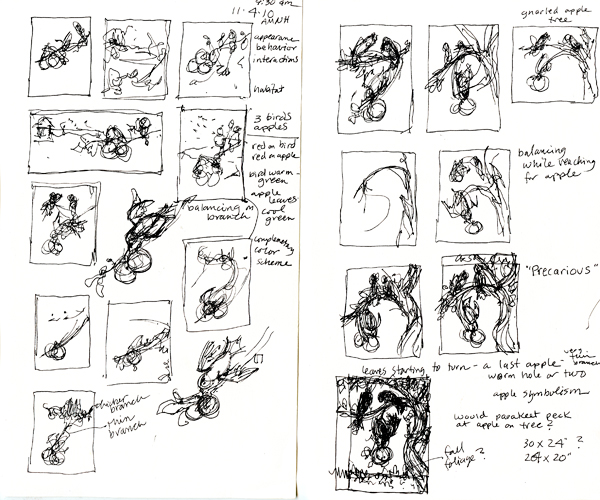 Thumbnail sketch at the American Museum of Natural History