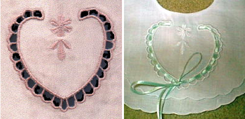 Sadia Sews cutwork heart ribbonwork