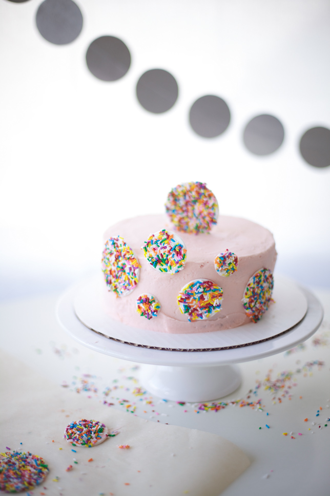 Lovely Cake Decorated With Sprinkles - Bluprint.com