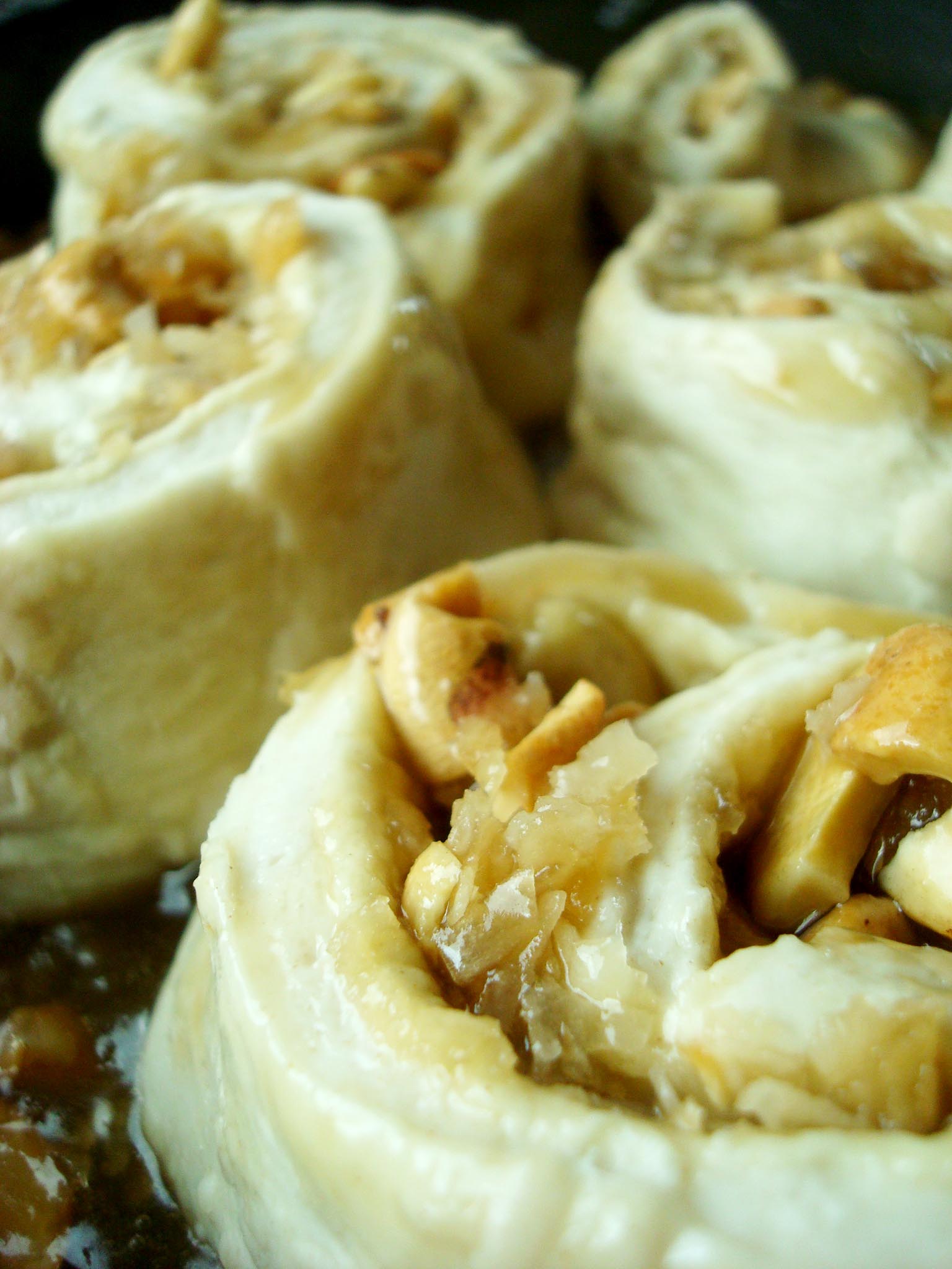Delightfully Sticky Coconut Cashew Buns in the Oven!