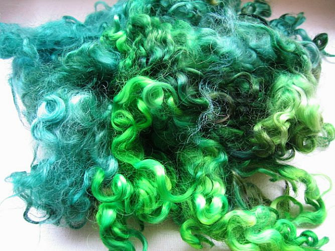 Dyed Wool Locks 