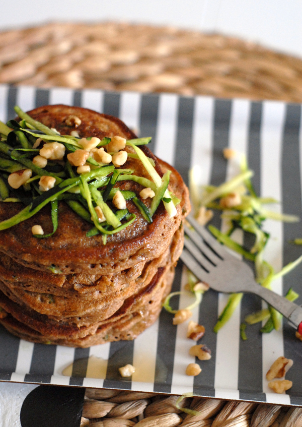 Big Serving of Zucchni-Walnut Pancakes