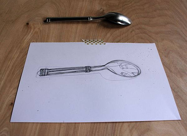 spoon contour drawn 2