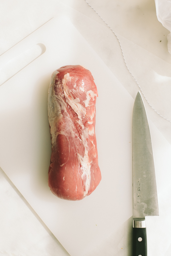 Cut of pork tenderloin