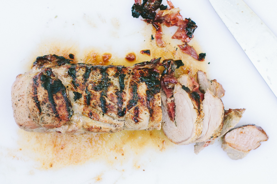 Grilled Pork Loin Stuffed with Seasoning and Serrano Ham on Bluprint!