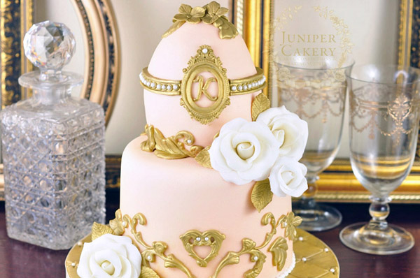 Hand-Painted Faberge Easter Egg Cake 