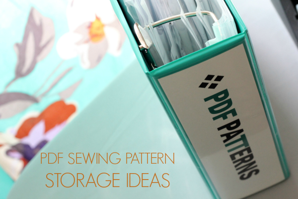 pdf sewing pattern storage ideas title photo