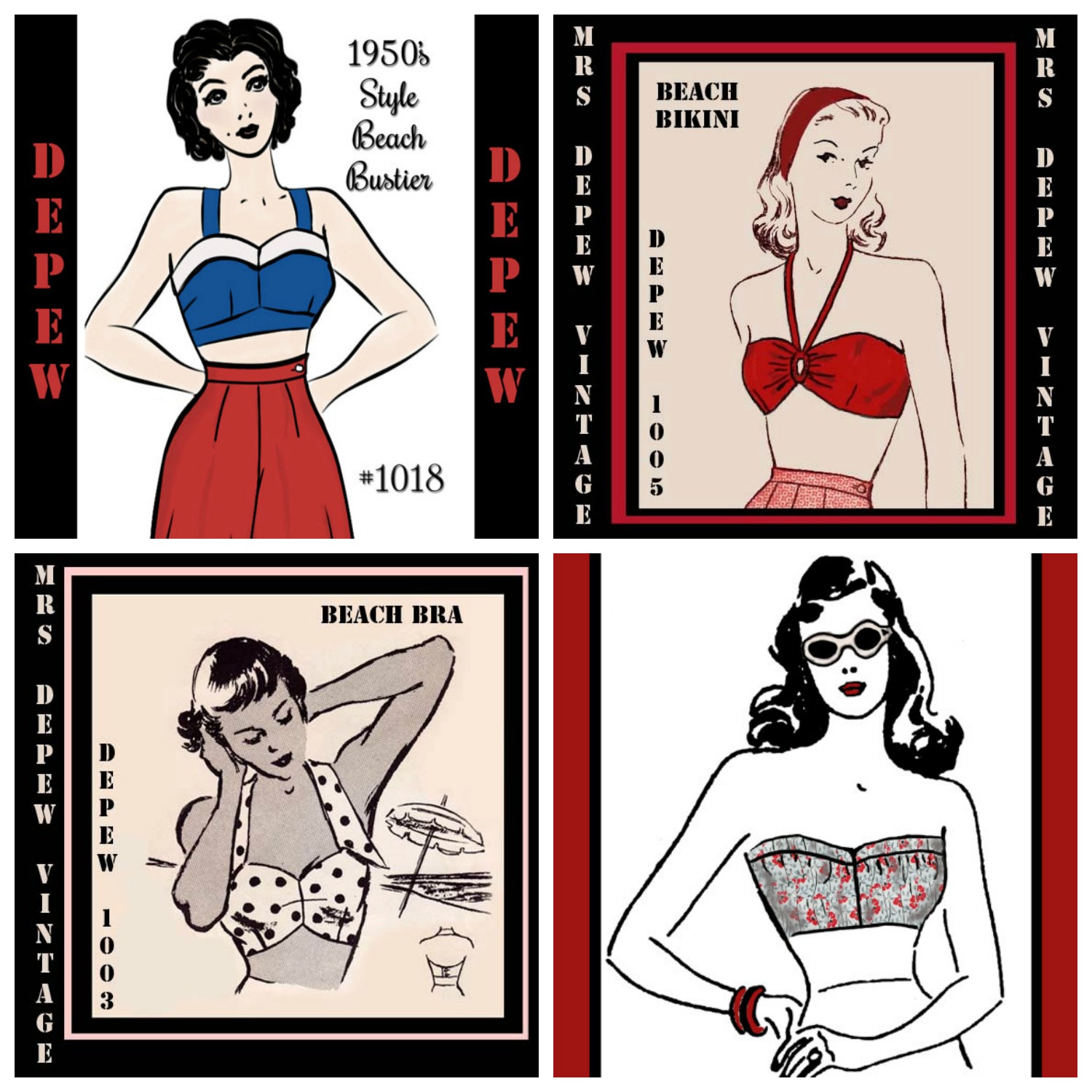 Mrs. Depew Vintage Swimsuit Patterns