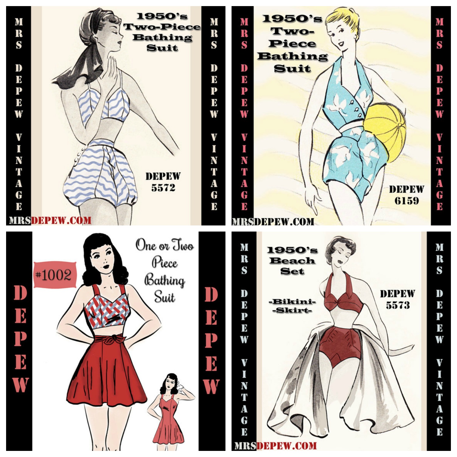 More Mrs. Depew Vintage Swimsuit Patterns