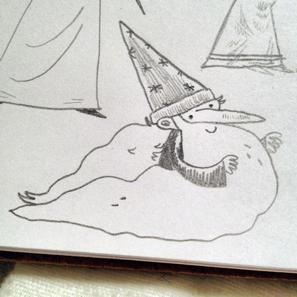 A wizard drawing