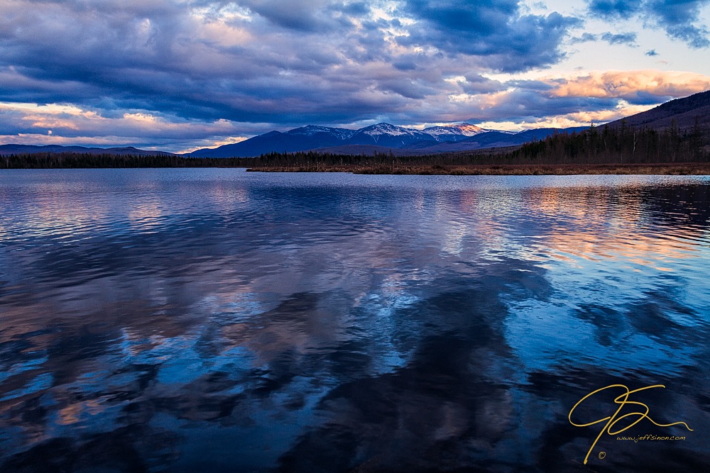 Storm clouds over Cherry pond