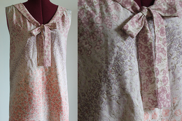 Pretty blouse made with secondhand vintage fabric