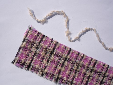 Pull a single thread & cut a strip of fabric