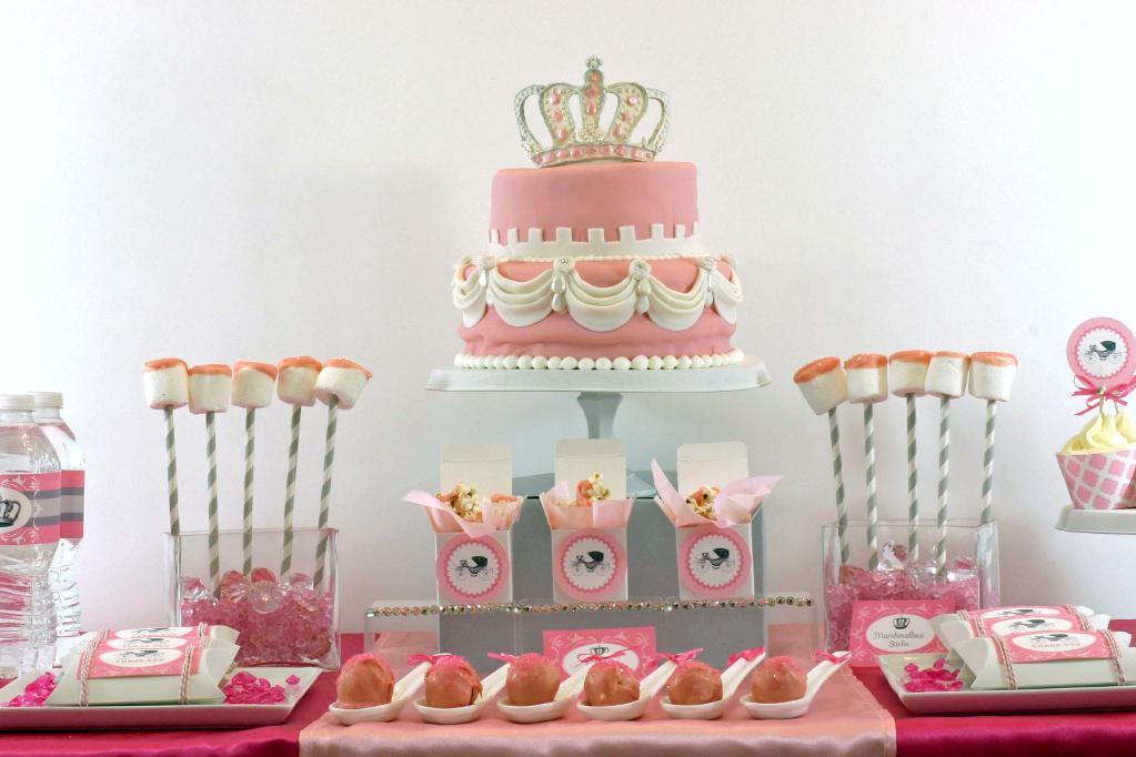 Princess themed tiered cake