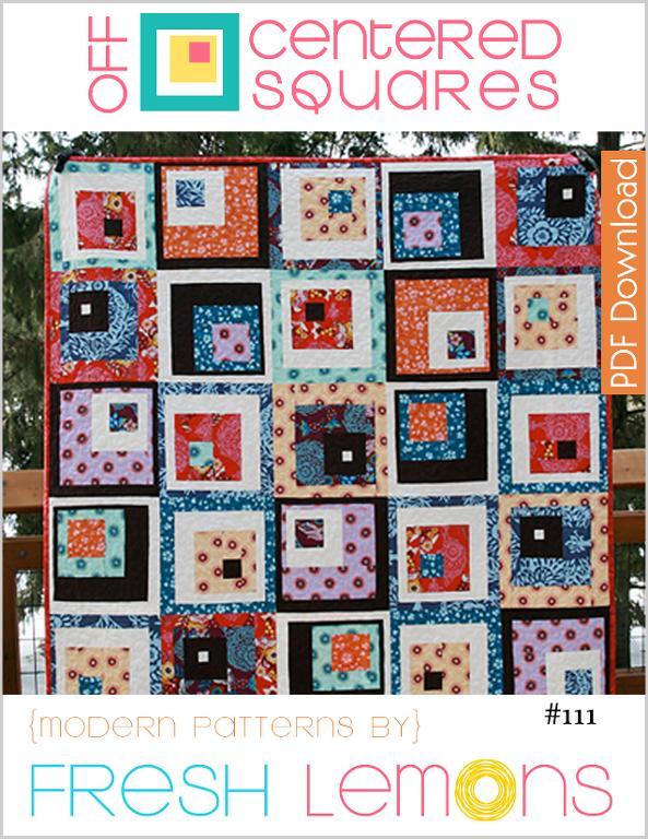 Off-centered squares quilt pattern on Bluprint.com