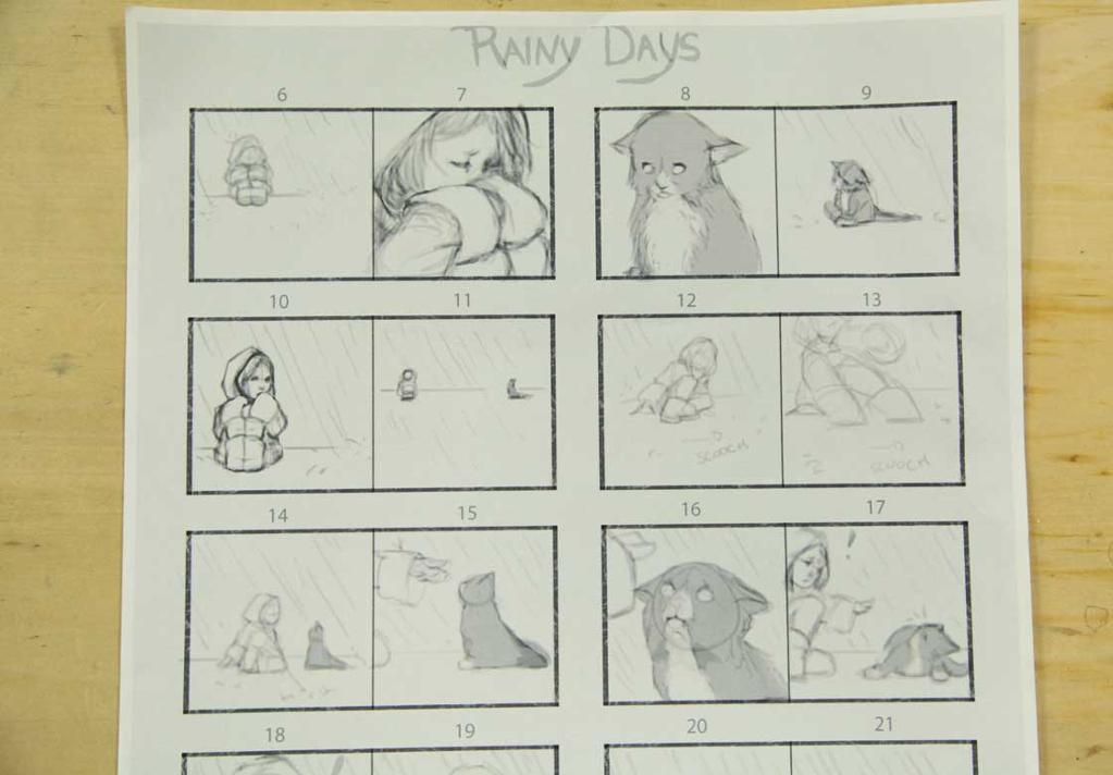 A storyboard helps you organize your thoughts