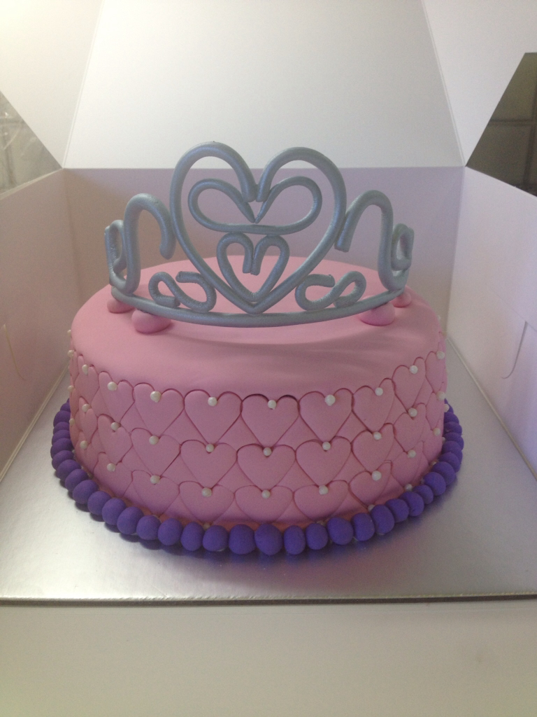Cake with princess crown