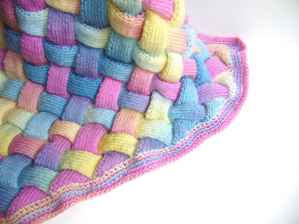 rainbow pastel handcrafted baby blanket