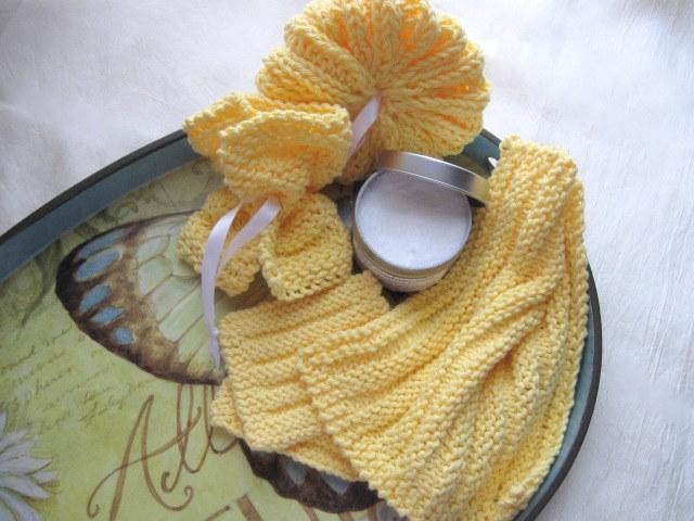 Knit ribbly spa set