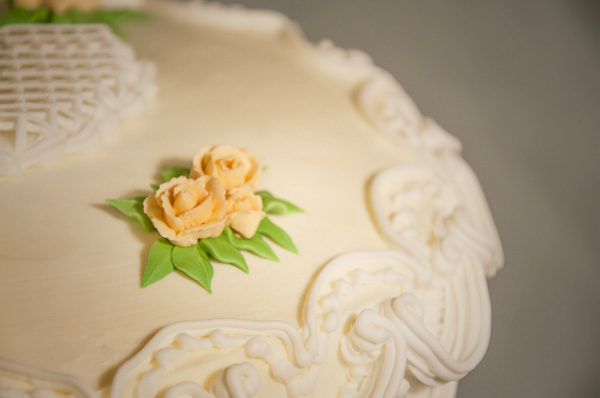 Royal icing flowers and leaves