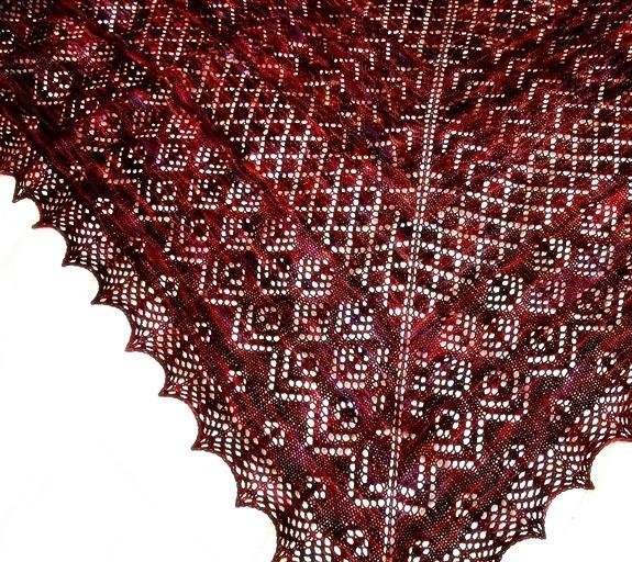 Knitted Elizabeth shawl