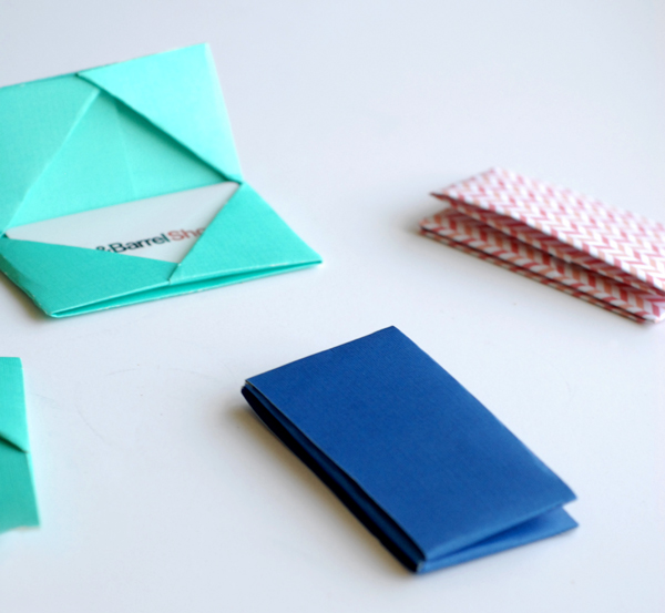 Paper Folded Gift Card Holders