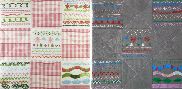 mini quilt class samples