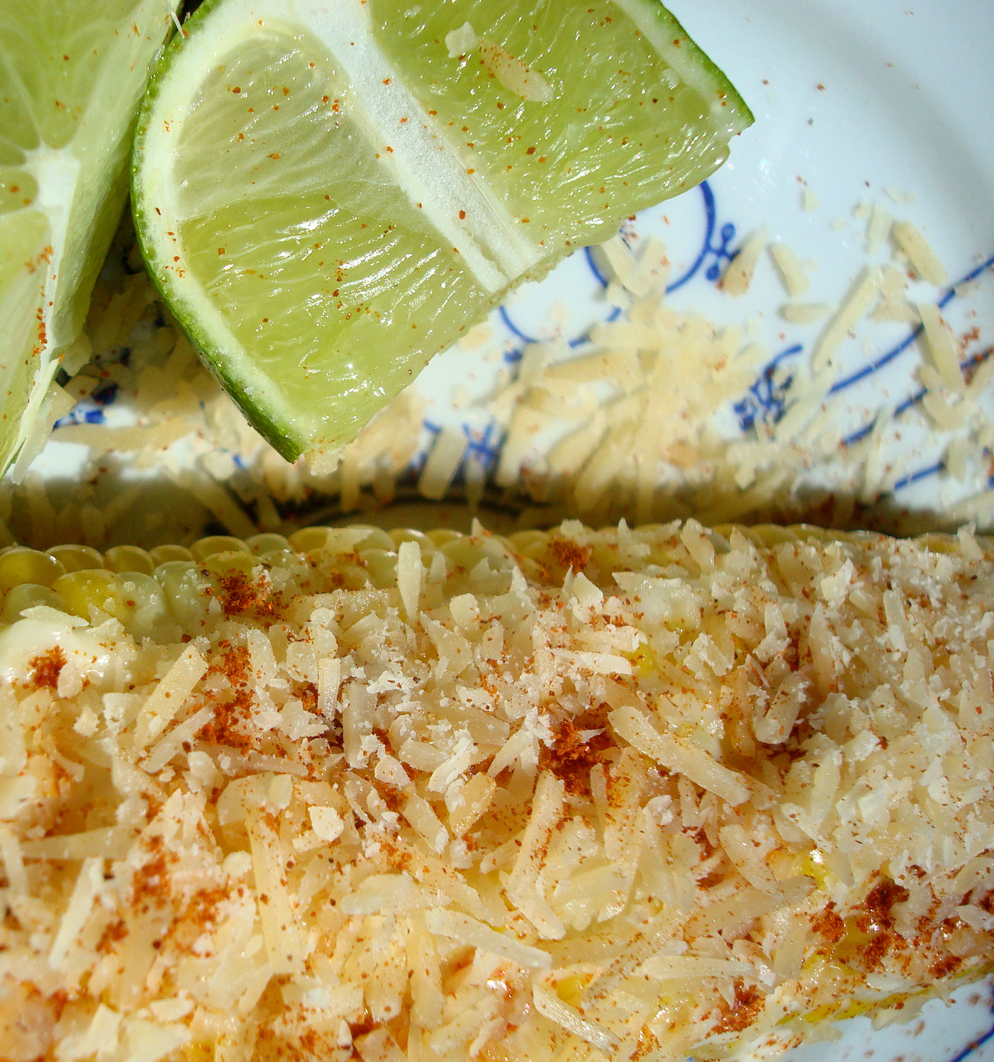 Corn with lime