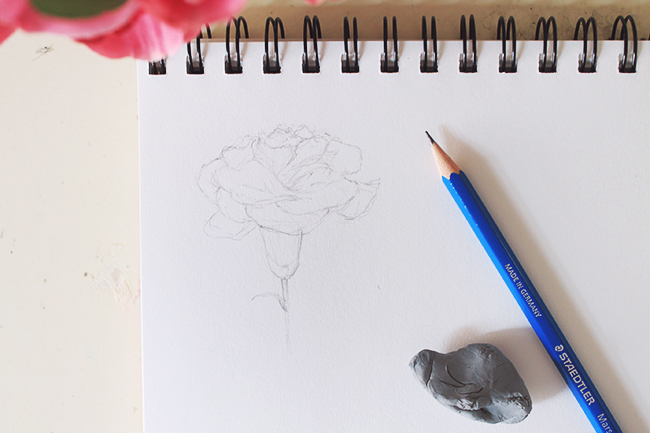 Drawing Flowers Step Three