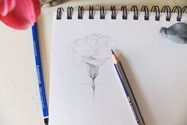 Drawing Flowers Step Four