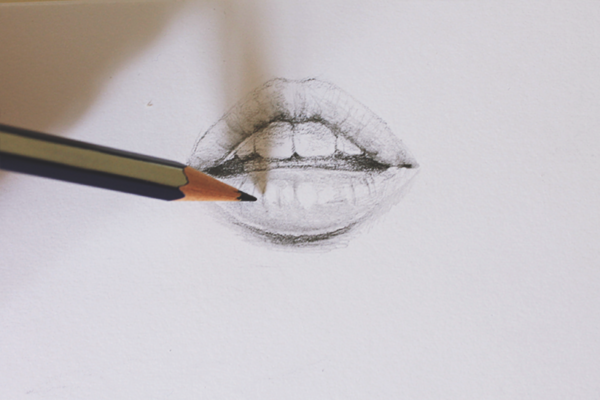 drawing a mouth step 5