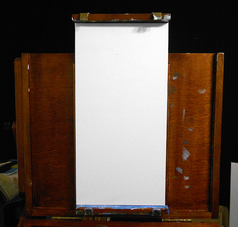 Easel set up 