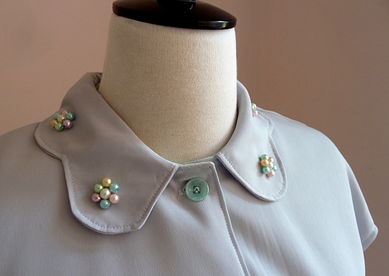 Close up of an embellished collar