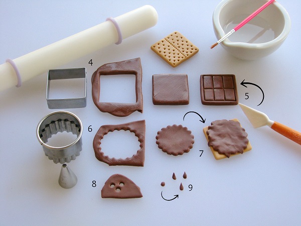 S'mores Fondant Tutorial Step 2