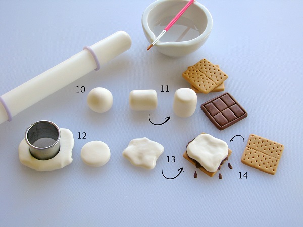 S'mores Fondant Tutorial Step 3