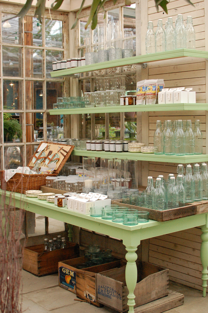 Glass Bottles on Display at Terrain