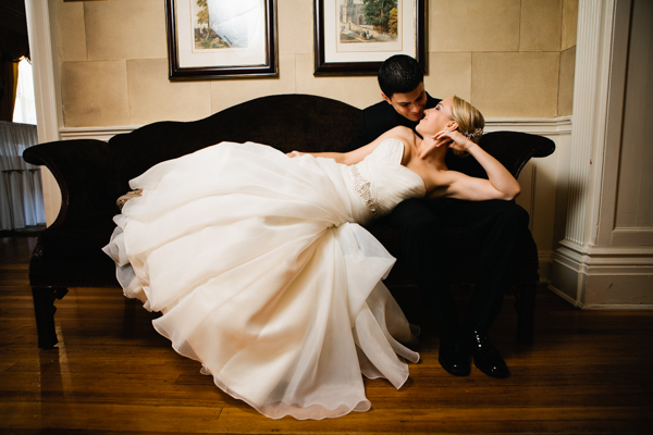 Beautiful bride and groom