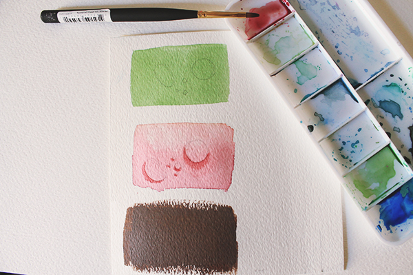 painting mixed media water drops