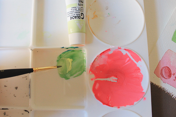 painting mixed media water drops