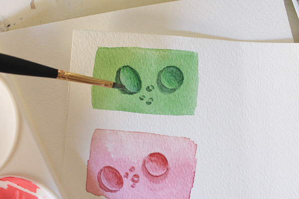 painting mixed media water drops