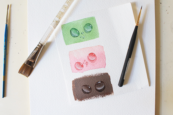 painting mixed media water drops