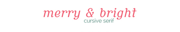 Merry-and-Bright-Font