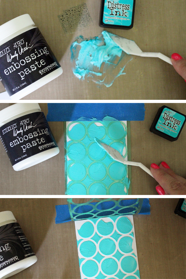 Adding Color to Your Embossing Paste