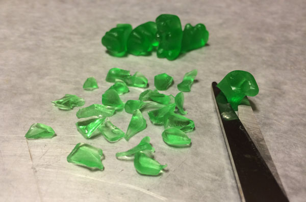 Preparing gummy bears