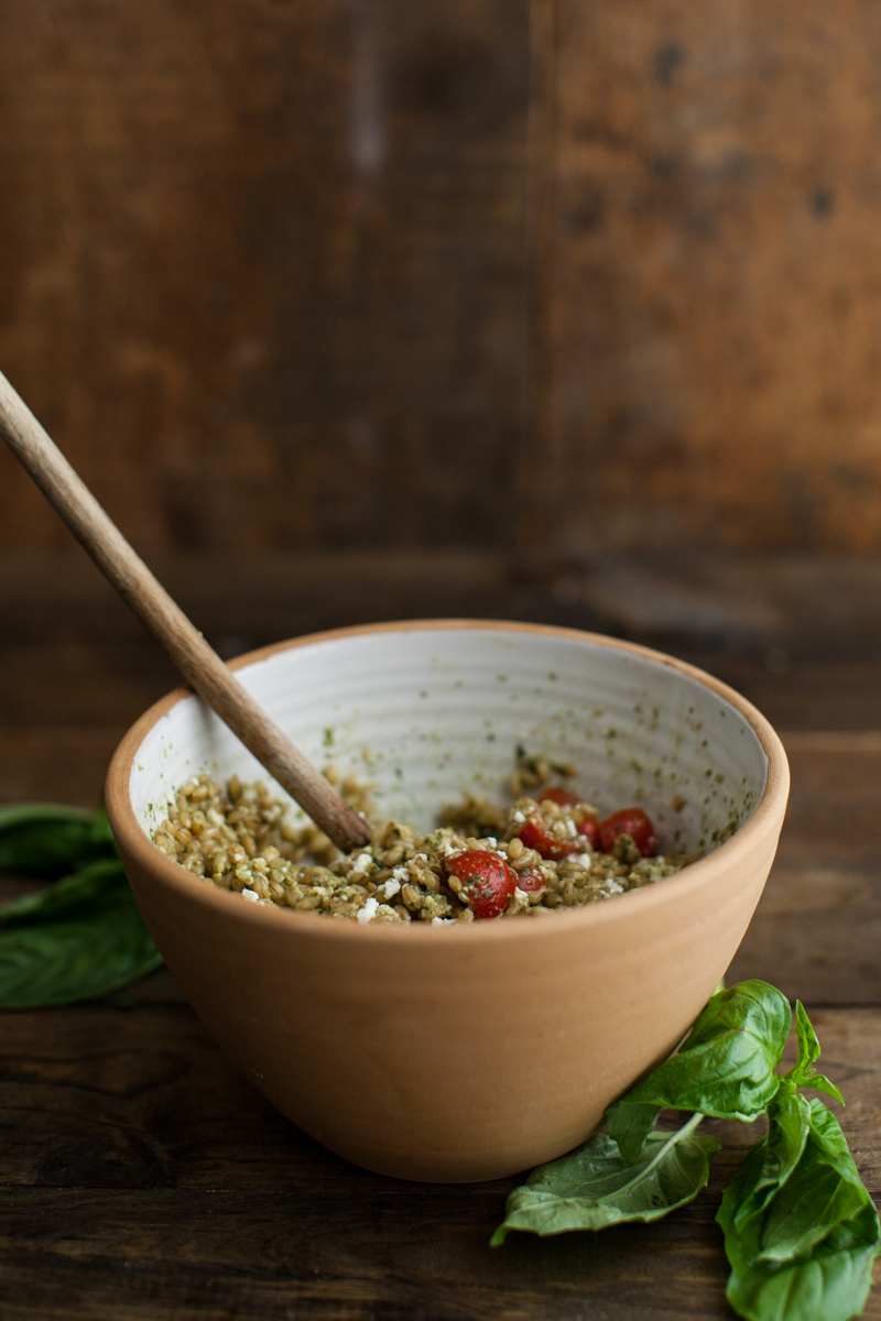 Making Summer Barley Salad