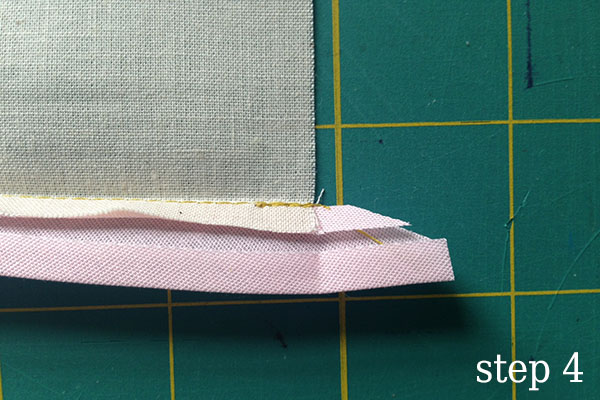 Sewing with bias tape for professional looking hems