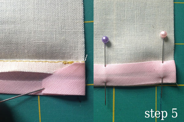 Using bias tape in sewing